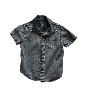 Kids Gray Jean button‎ up shirt size 2T, NWOT